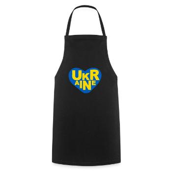 Soutenez l’Ukraine, la paix et non la guerre - Tablier de cuisine - noir - Devant - AI Model Male 185 dark (185cm)