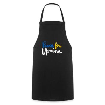 Soutenez l’Ukraine, la paix et non la guerre - Tablier de cuisine - noir - Devant - AI Model Male 185 dark (185cm)