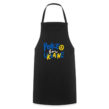 Soutenez l’Ukraine, la paix et non la guerre - Tablier de cuisine - noir - Devant - AI Model Male 185 dark (185cm)