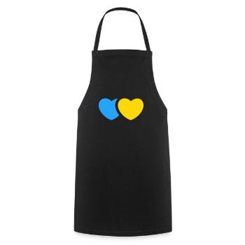 Stand with Ukraine Peace No War - Kochschürze - Schwarz - Vorne - AI Model Male 185 dark (185cm)