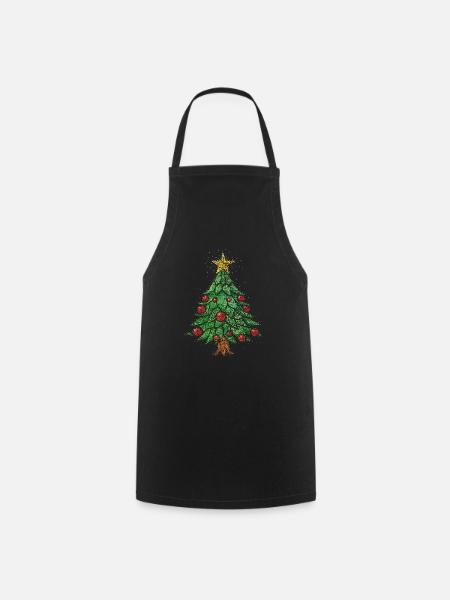 Weihnachtsbaum Christbaum Heiligabend Christmas - Kochschürze - Schwarz