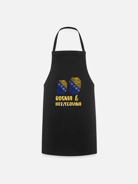 Stolzer Bosnier Bosniaks Bosnien Herzegowina - Kochschürze - Schwarz