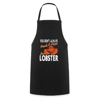 Toujours besoin d’un plan juste homard - Tablier de cuisine - noir - Devant - AI Model Male 185 dark (185cm)