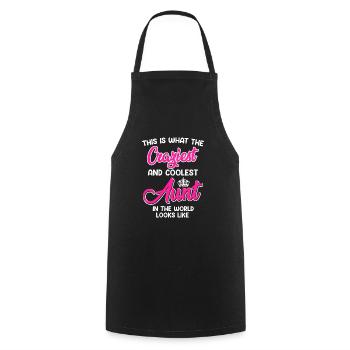 C’est ce que la tante la plus cool a l’air folle tante - Tablier de cuisine - noir - Devant - AI Model Male 185 dark (185cm)