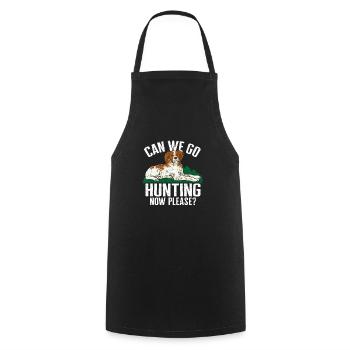 Français Bretagne Épagneul Epagneul Breton Cadeau - Tablier de cuisine - noir - Devant - AI Model Male 185 dark (185cm)
