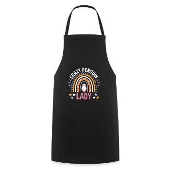 King Penguin Emperor Penguin Penguin Gift - Cooking Apron - black - Front - AI Model Male 185 dark (185cm)