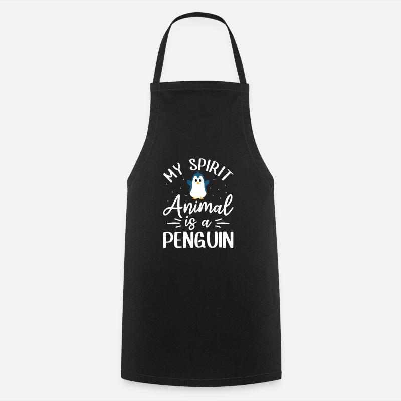 King Penguin Emperor Penguin Penguin Gift - Cooking Apron - black