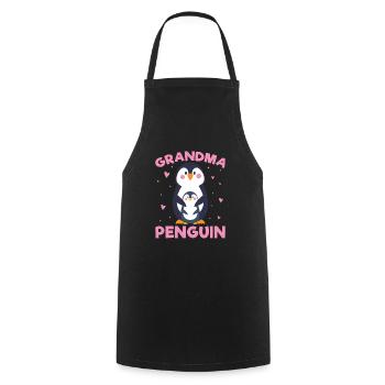 King Penguin Emperor Penguin Penguin Gift - Cooking Apron - black - Front - AI Model Male 185 dark (185cm)