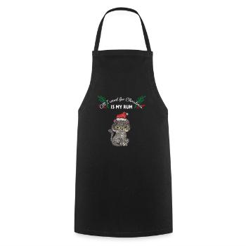 Katze Katzen Weihnachtsmuffel Anti Weihnachten - Kochschürze - Schwarz - Vorne - AI Model Male 185 dark (185cm)