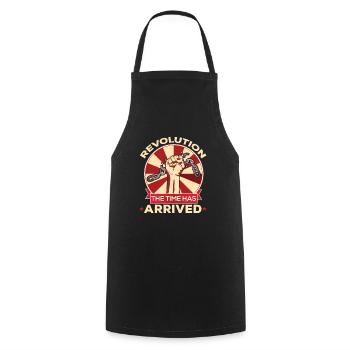 Revolution The Time Has Arrived Break Chains - Cooking Apron - black - Front - AI Model Male 185 dark (185cm)
