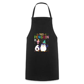 King Penguin Emperor Penguin Penguin Gift - Cooking Apron - black - Front - AI Model Male 185 dark (185cm)