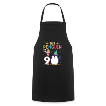 King Penguin Emperor Penguin Penguin Gift - Cooking Apron - black - Front - AI Model Male 185 dark (185cm)