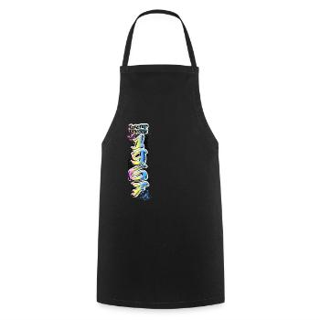Édition limitée 1967 Graffiti - Tablier de cuisine - noir - Devant - AI Model Male 185 dark (185cm)