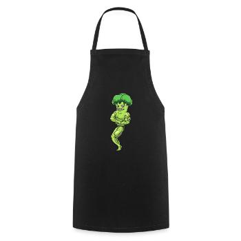Brokkoli Fitness Fitnessstudio Motivation - Kochschürze - Schwarz - Vorne - AI Model Male 185 dark (185cm)
