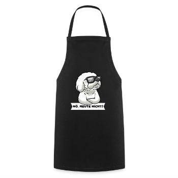 Stur Bichon Frisé Hund Gelockter Bichon - Kochschürze - Schwarz - Vorne - AI Model Male 185 dark (185cm)