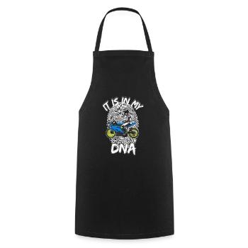 Motorcycle Lifestyle / Motorcycle / Motorcycle biker - Cooking Apron - black - Front - AI Model Male 185 dark (185cm)