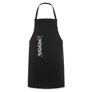 Limited Edition 1997 Graffiti - Kochschürze - Schwarz - Vorne - AI Model Male 185 dark (185cm)