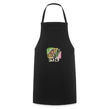 Édition limitée 1976 Graffiti - Tablier de cuisine - noir - Devant - AI Model Male 185 dark (185cm)