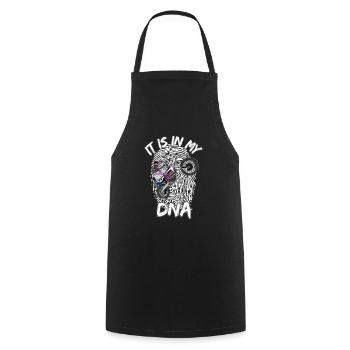Motocross / Enduro / Freestyle mx / Dirtbike retro - Cooking Apron - black - Front - AI Model Male 185 dark (185cm)