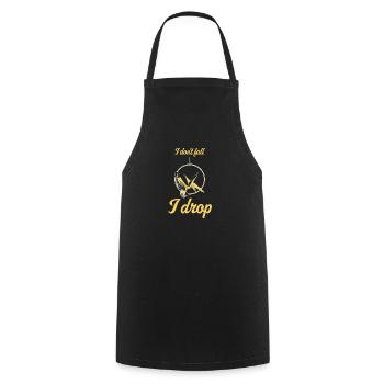 Aerial Silks I acrobatics dancer yoga design for - Cooking Apron - black - Front - AI Model Male 185 dark (185cm)