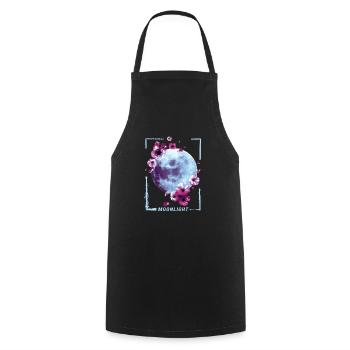 Moonlight Japanese Painting Retro Graphics - Tablier de cuisine - noir - Devant - AI Model Male 185 dark (185cm)