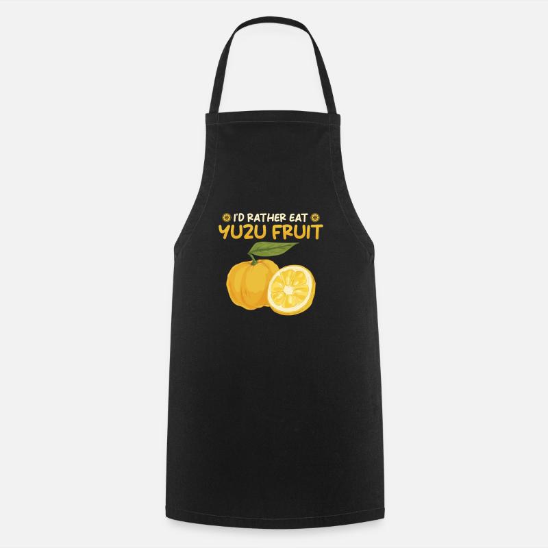 Yuzu Fruit Dicton - Tablier de cuisine - noir