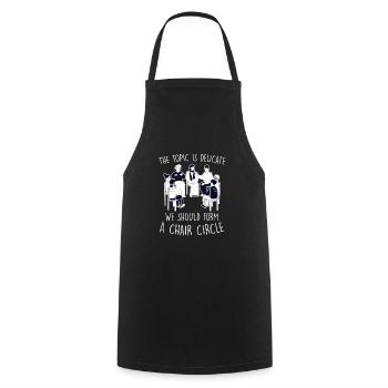 Social Work Chair Circle Group Social Workers - Cooking Apron - black - Front - AI Model Male 185 dark (185cm)