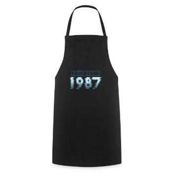 Limited Edition 1987 Graffiti - Kochschürze - Schwarz - Vorne - AI Model Male 185 dark (185cm)