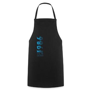Édition limitée 1986 Graffiti - Tablier de cuisine - noir - Devant - AI Model Male 185 dark (185cm)