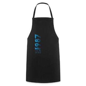 Édition limitée 1987 Graffiti - Tablier de cuisine - noir - Devant - AI Model Male 185 dark (185cm)