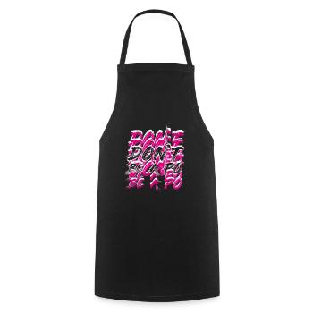 Be human Respekt Abstrakt Vaporwave Trance - Kochschürze - Schwarz - Vorne - AI Model Male 185 dark (185cm)