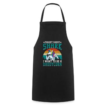 Agissez comme mon papa Lifestsyles Daddycorn Licorne - Tablier de cuisine - noir - Devant - AI Model Male 185 dark (185cm)
