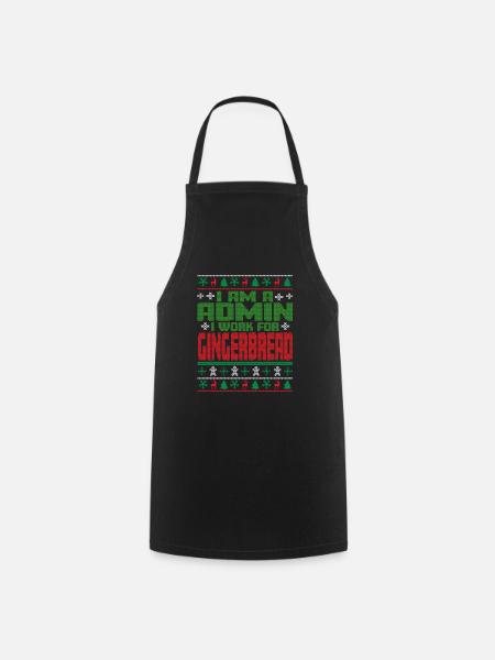 Admin Weihnachten Spruch - Kochschürze - Schwarz