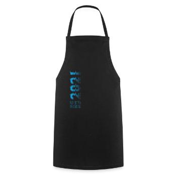Limited Edition 2021 Graffiti - Kochschürze - Schwarz - Vorne - AI Model Male 185 dark (185cm)