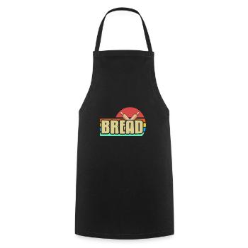 Brot backen - Bread - Kochschürze - Schwarz - Vorne - AI Model Male 185 dark (185cm)