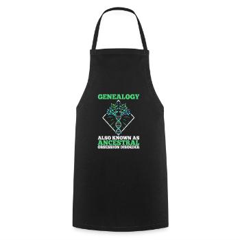 Ancestral obsession disorder - Cooking Apron - black - Front - AI Model Male 185 dark (185cm)