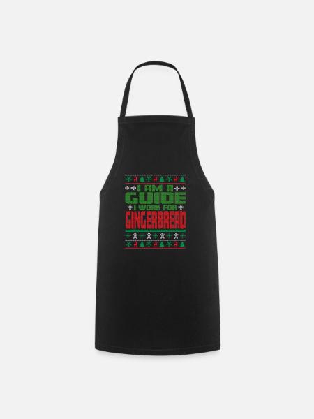 Citation de Noël de guide touristique - Tablier de cuisine - noir