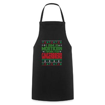 Dicton de Noël de l’entrepreneur de pompes funèbres - Tablier de cuisine - noir - Devant - AI Model Male 185 dark (185cm)