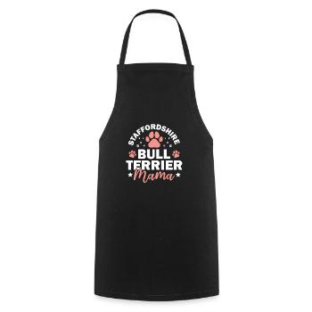 American Staffordshire Bull Terrier Staffy Dog - Cooking Apron - black - Front - AI Model Male 185 dark (185cm)
