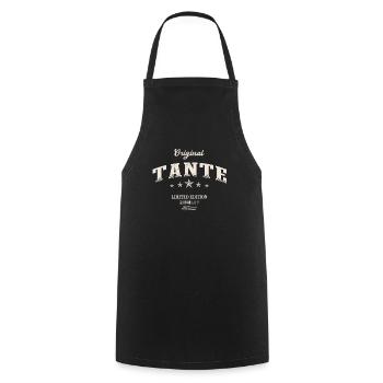 Tante Limited Edition Lustiges Tanten - Kochschürze - Schwarz - Vorne - AI Model Male 185 dark (185cm)