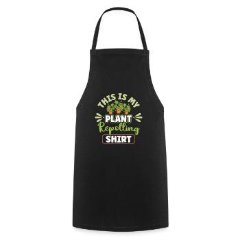 Plant Lovers Gardening Garden Gardeners - Cooking Apron - black - Front - AI Model Male 185 dark (185cm)