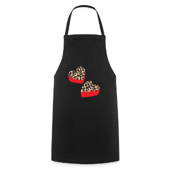 Valentinstag Herztag Amor Liebe Beziehung - Kochschürze - Schwarz - Vorne - AI Model Male 185 dark (185cm)