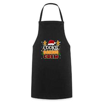 Cookie Baking Crew Famille Pyjama de Noël - Tablier de cuisine - noir - Devant - AI Model Male 185 dark (185cm)