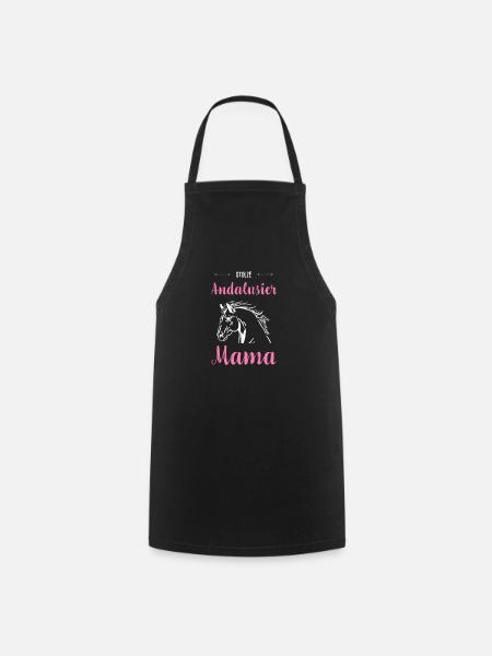 Andalou I Poney Cheval Dicton Motif pour Cavalier - Tablier de cuisine - noir