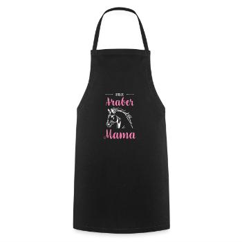 Arab I Pony Horse Saying Motif for Rider - Cooking Apron - black - Front - AI Model Male 185 dark (185cm)