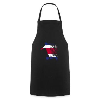 National team Costa Rica Football World Cup - Cooking Apron - black - Front - AI Model Male 185 dark (185cm)