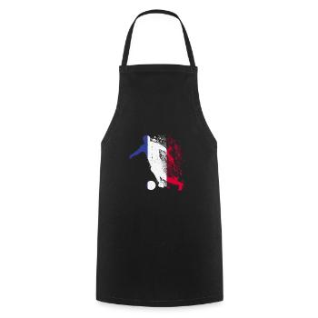 National team France Football World Cup - Cooking Apron - black - Front - AI Model Male 185 dark (185cm)