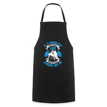 Lutte Lutte Lutteur Lutteur Cadeau de lutteur - Tablier de cuisine - noir - Devant - AI Model Male 185 dark (185cm)