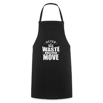 Never Waste a Single Move Schach Denksport - Kochschürze - Schwarz - Vorne - AI Model Male 185 dark (185cm)