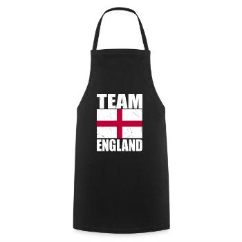 Team England Football - Cooking Apron - black - Front - AI Model Male 185 dark (185cm)